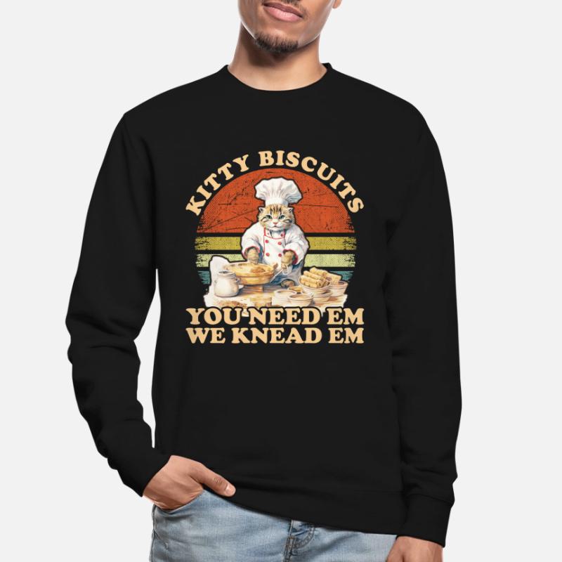 Kitty Biscuits Cat Cat Biscuits Baker Baker Unisex Sweatshirt