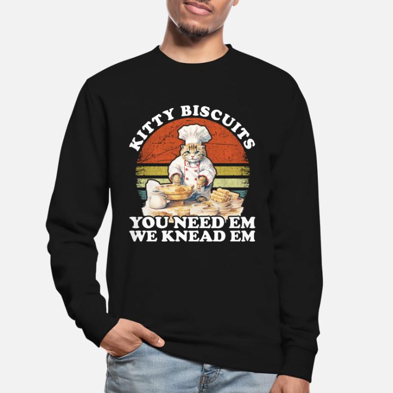 Kitty Biscuits Cat Cat Biscuits Baker Baker Unisex Sweatshirt