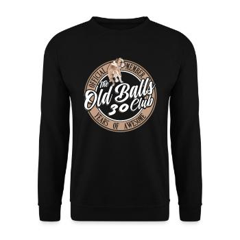 30 ans The Old Balls Club Membre du 30e anniversaire - Sweat-shirt Unisexe - noir - Devant - Alina (178cm) & Michal (187cm)