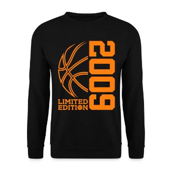 LIMITED EDITION 2009 BASKETBALL 17TH BIRTHDAY - Unisex Sweatshirt - black - Front - Alina (178cm) & Michal (187cm)