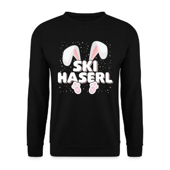 Ski Lapin de ski Lapin de ski Équipage de fête d’après-ski - Sweat-shirt Unisexe - noir - Devant - Alina (178cm) & Michal (187cm)