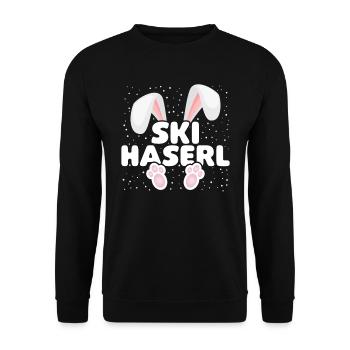 Ski Lapin de ski Lapin de ski Équipage de fête d’après-ski - Sweat-shirt Unisexe - noir - Devant - Alina (178cm) & Michal (187cm)