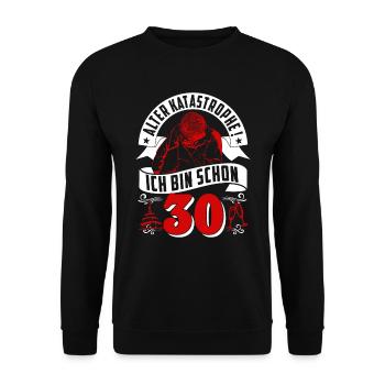 30e anniversaire mari cadeau drôle anniversaire 30 - Sweat-shirt Unisexe - noir - Devant - Alina (178cm) & Michal (187cm)
