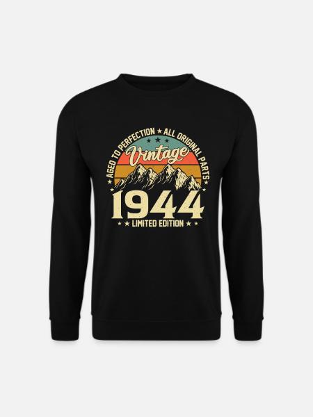 Zur Perfektion gereift 1944 Jahrgang zum 80-jährigen Jubiläum - Unisex Pullover - Schwarz