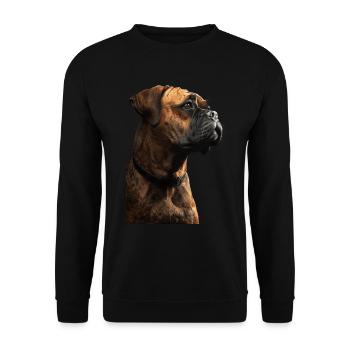 Bullmastiff - Unisex Sweatshirt - black - Front - Alina (178cm) & Michal (187cm)