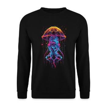 Méduse - Sweat-shirt Unisexe - noir - Devant - Alina (178cm) & Michal (187cm)