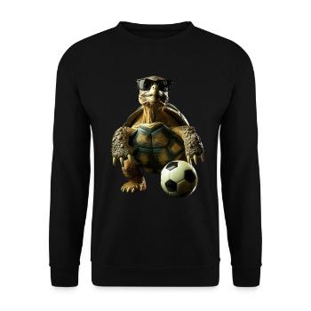 Tortue - Sweat-shirt Unisexe - noir - Devant - Alina (178cm) & Michal (187cm)
