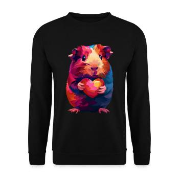 Cobaye - Sweat-shirt Unisexe - noir - Devant - Alina (178cm) & Michal (187cm)