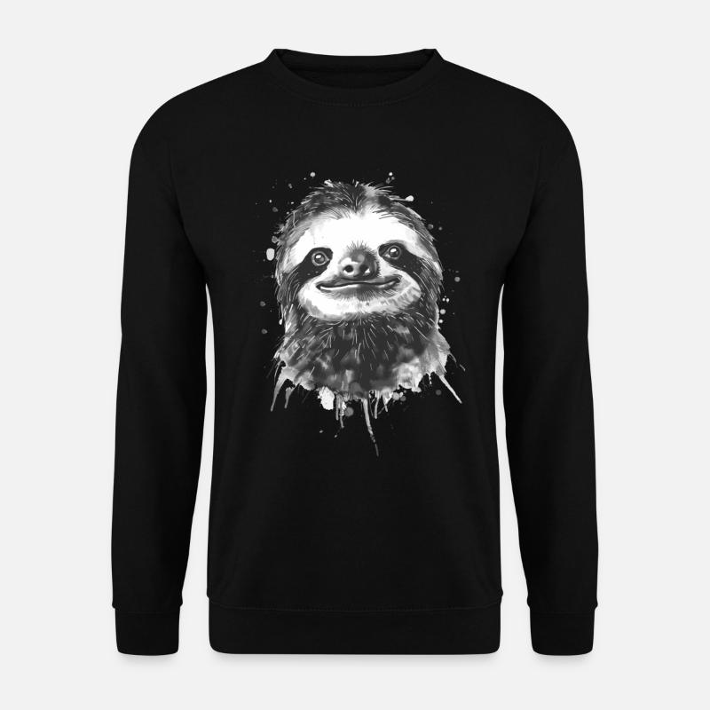 Sloth - Unisex Sweatshirt - black