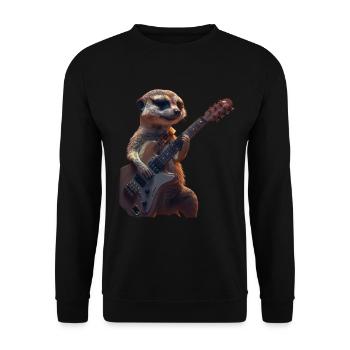 Suricate - Sweat-shirt Unisexe - noir - Devant - Alina (178cm) & Michal (187cm)