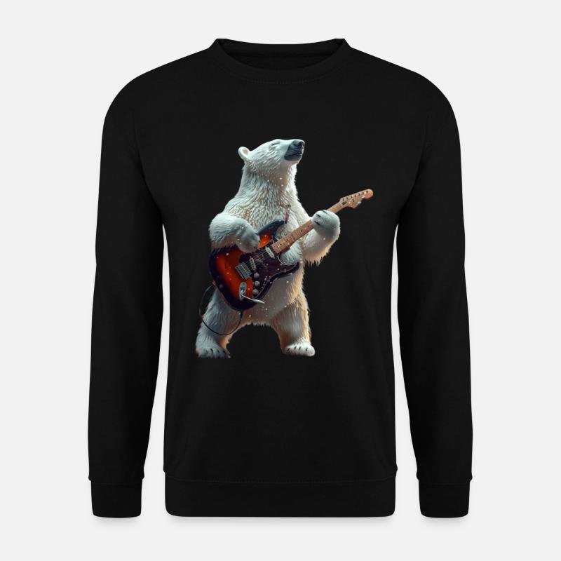 Ours blanc - Sweat-shirt Unisexe - noir