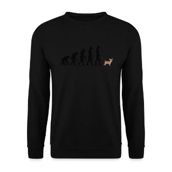 Chihuahua - Unisex Pullover - Schwarz - Vorne - Alina (178cm) & Michal (187cm)