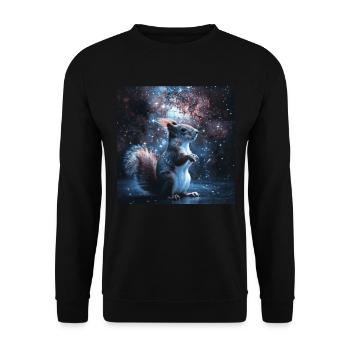 Squirrel - Unisex Sweatshirt - black - Front - Alina (178cm) & Michal (187cm)