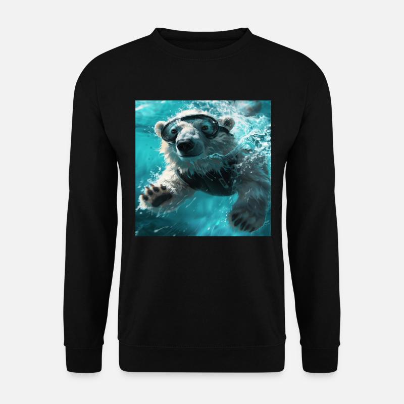 Polar bear - Unisex Sweatshirt - black
