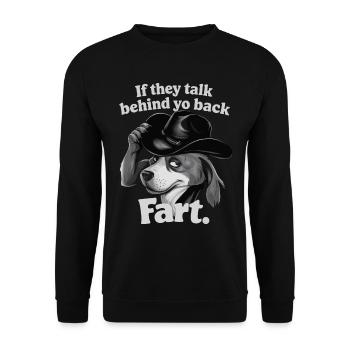 Chien - Sweat-shirt Unisexe - noir - Devant - Alina (178cm) & Michal (187cm)