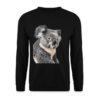Koala - Unisex Sweatshirt - black - Front - Alina (178cm) & Michal (187cm)