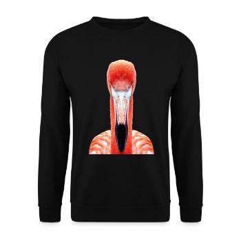Flamingo - Unisex Pullover - Schwarz - Vorne - Alina (178cm) & Michal (187cm)