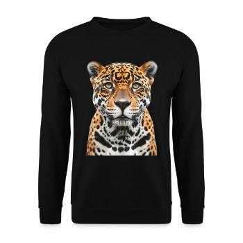 Jaguar - Sweat-shirt Unisexe - noir - Devant - Alina (178cm) & Michal (187cm)