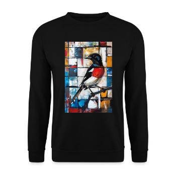 Pie - Sweat-shirt Unisexe - noir - Devant - Alina (178cm) & Michal (187cm)