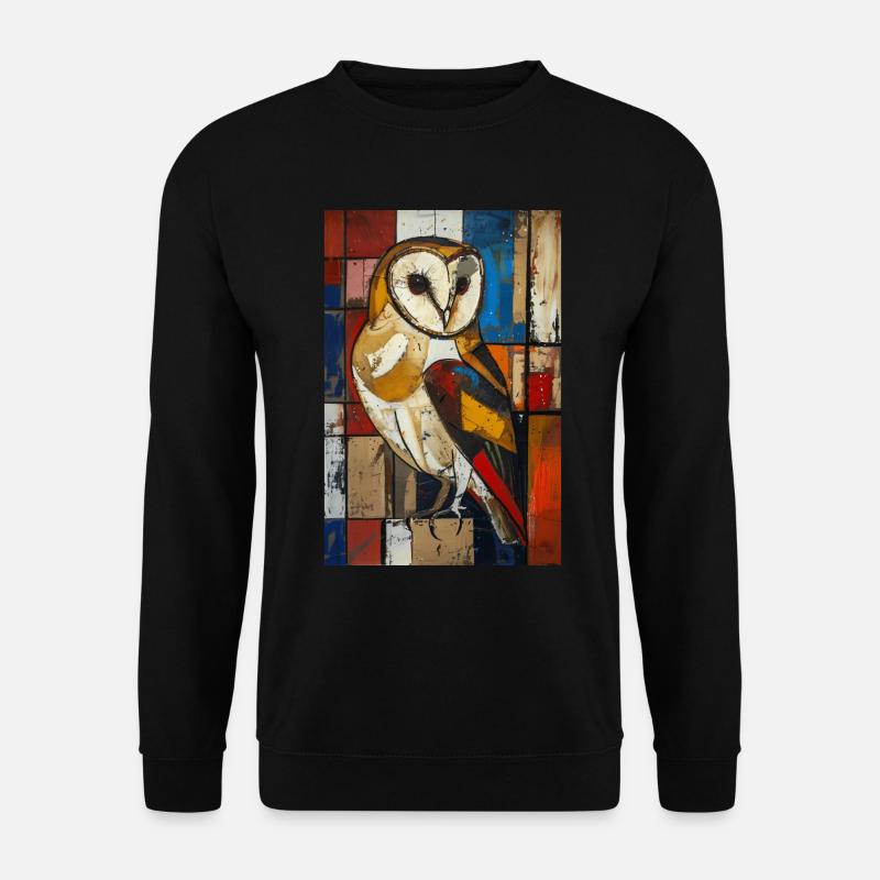 Eule - Unisex Pullover - Schwarz