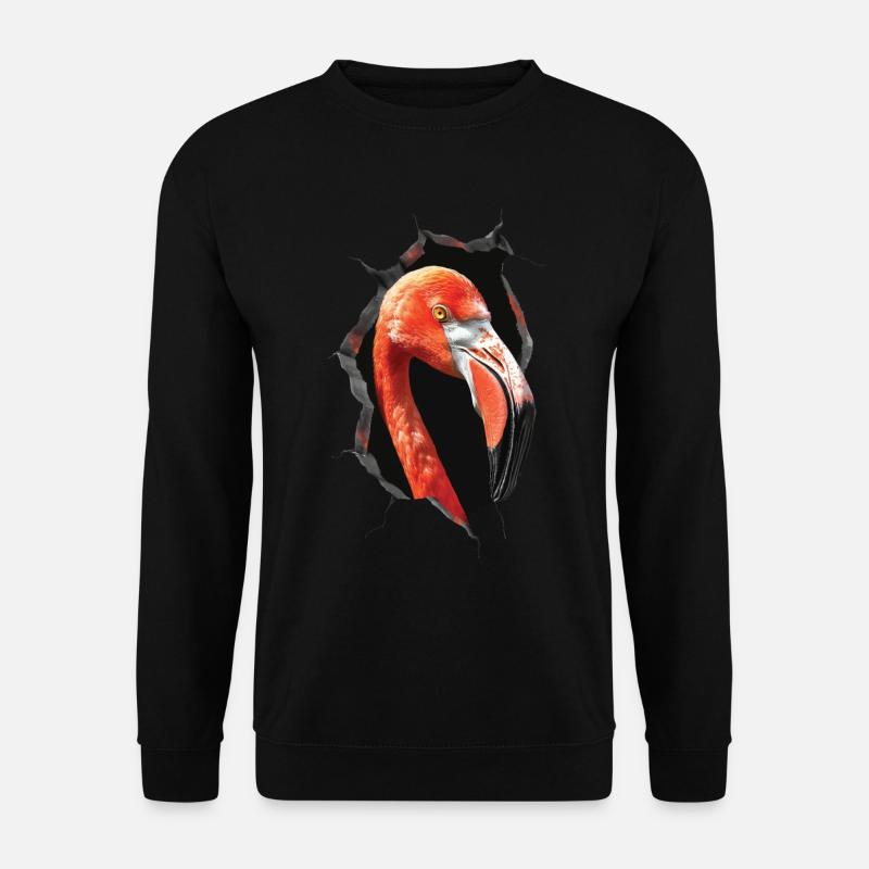 Flamingo - Unisex Pullover - Schwarz