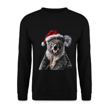Koala - Unisex Sweatshirt - black - Front - Alina (178cm) & Michal (187cm)