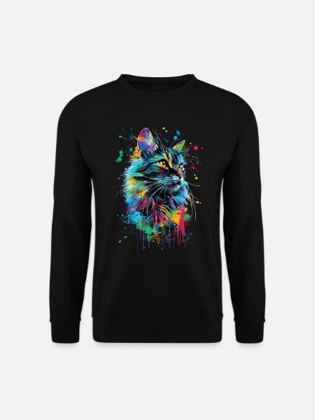 Katze - Unisex Pullover - Schwarz