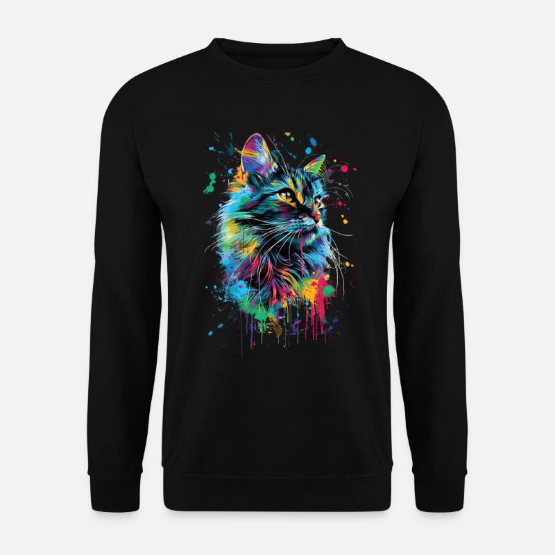 Cat - Unisex Sweatshirt - black