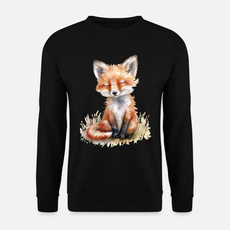 Fox - Unisex Sweatshirt - black
