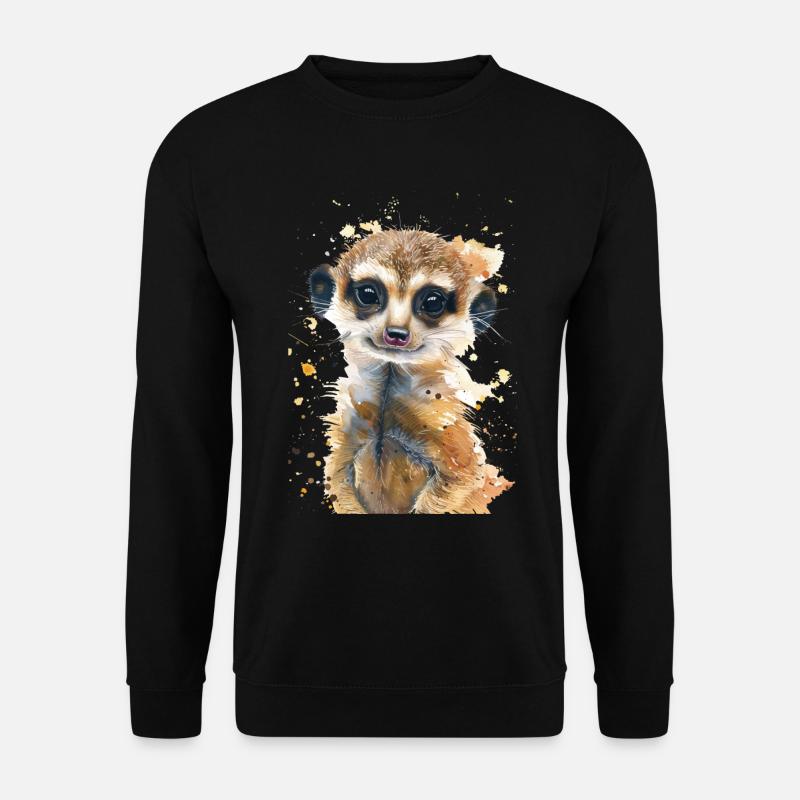 Erdmännchen - Unisex Pullover - Schwarz