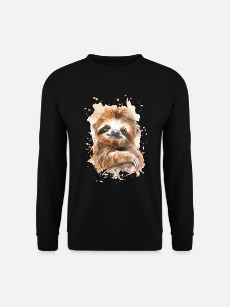 Sloth - Unisex Sweatshirt - black