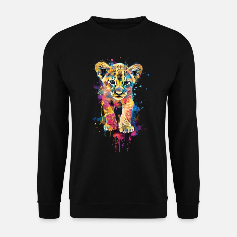 Löwe - Unisex Pullover - Schwarz