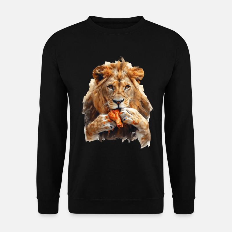Löwe - Unisex Pullover - Schwarz