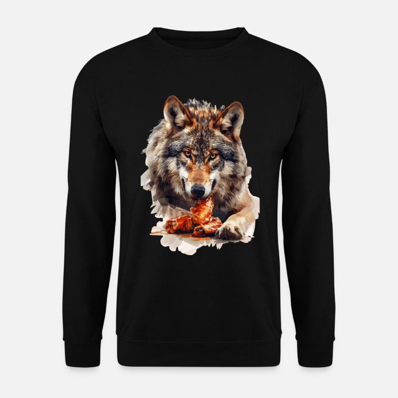 Wolf - Unisex Sweatshirt - black