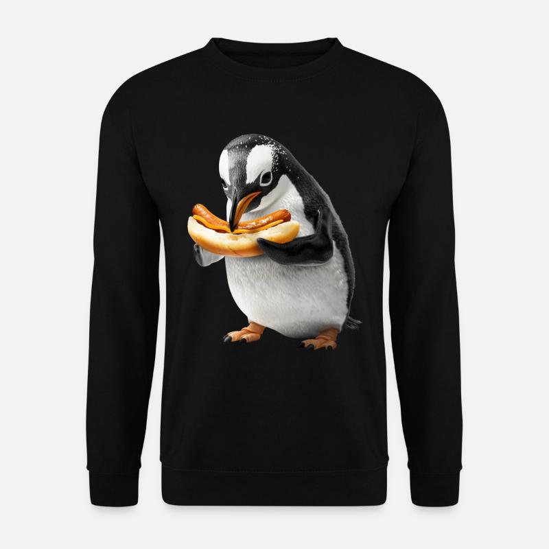 Penguin - Unisex Sweatshirt - black