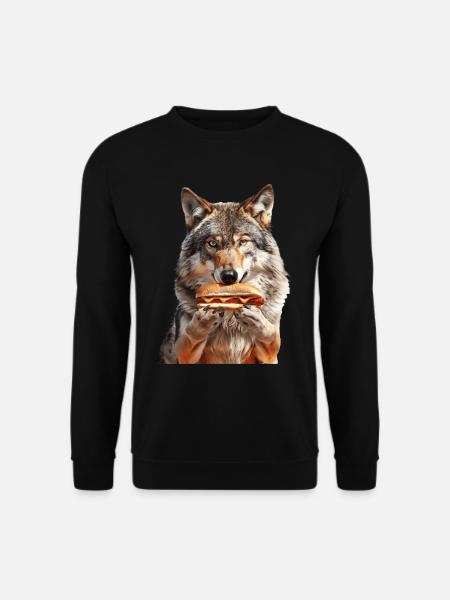 Wolf - Unisex Sweatshirt - black