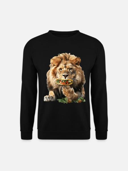 Lion - Sweat-shirt Unisexe - noir