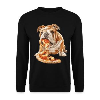 Bouledogue - Sweat-shirt Unisexe - noir - Devant - Alina (178cm) & Michal (187cm)