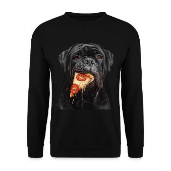 Cane corso - Sweat-shirt Unisexe - noir - Devant - Alina (178cm) & Michal (187cm)