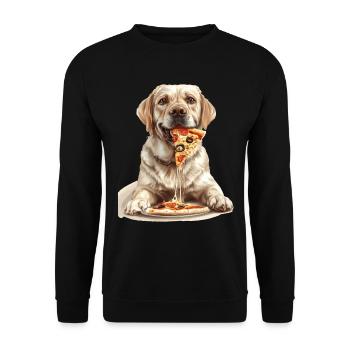Labrador Retriever - Unisex Sweatshirt - black - Front - Alina (178cm) & Michal (187cm)