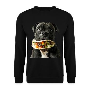 Cane corso - Sweat-shirt Unisexe - noir - Devant - Alina (178cm) & Michal (187cm)