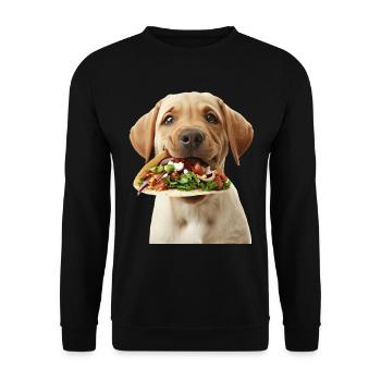 Labrador Retriever - Unisex Sweatshirt - black - Front - Alina (178cm) & Michal (187cm)