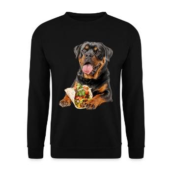 Rottweiler - Sweat-shirt Unisexe - noir - Devant - Alina (178cm) & Michal (187cm)