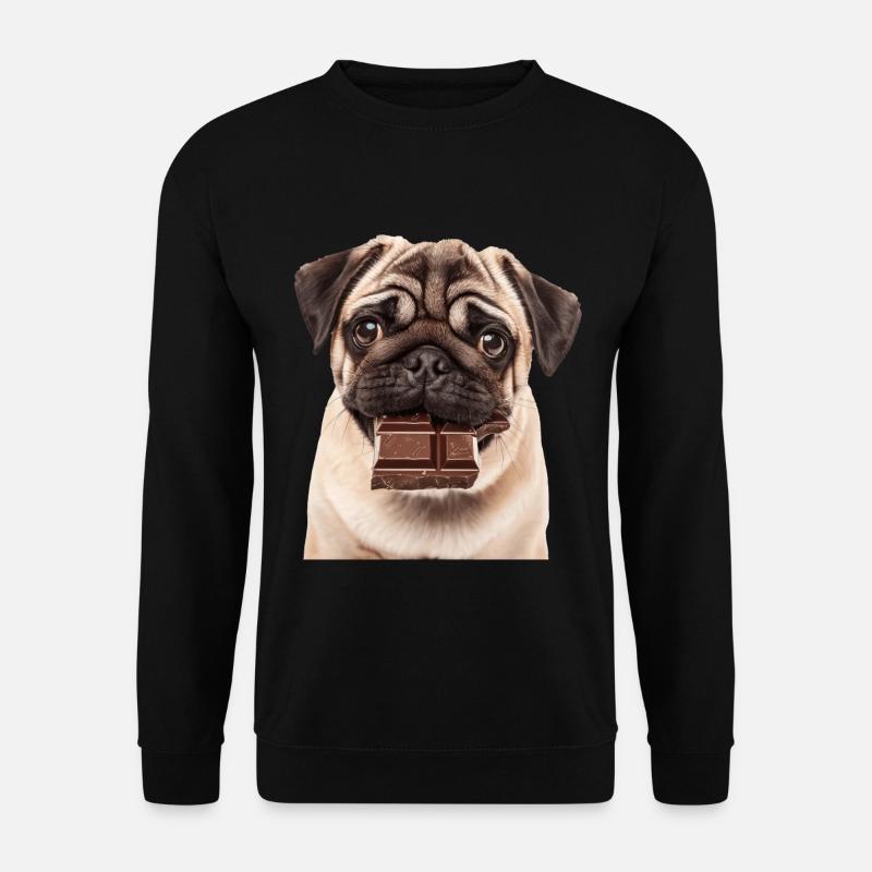 Pug - Unisex Sweatshirt - black