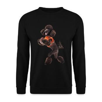 Poodle - Unisex Sweatshirt - black - Front - Alina (178cm) & Michal (187cm)