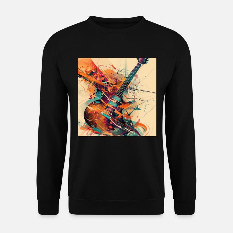 Gitarre - Unisex Pullover - Schwarz