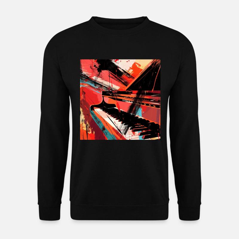 Piano - Unisex Sweatshirt - black