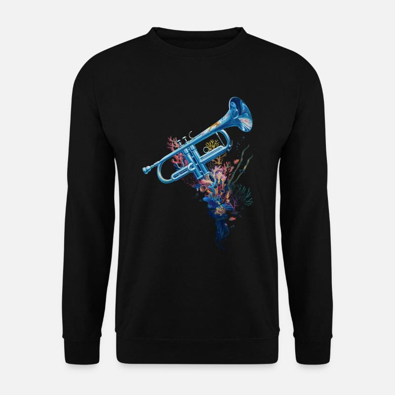 Fish Trumpet - Unisex Sweatshirt - black