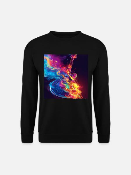 Guitare - Sweat-shirt Unisexe - noir