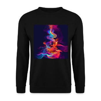 Guitare - Sweat-shirt Unisexe - noir - Devant - Alina (178cm) & Michal (187cm)